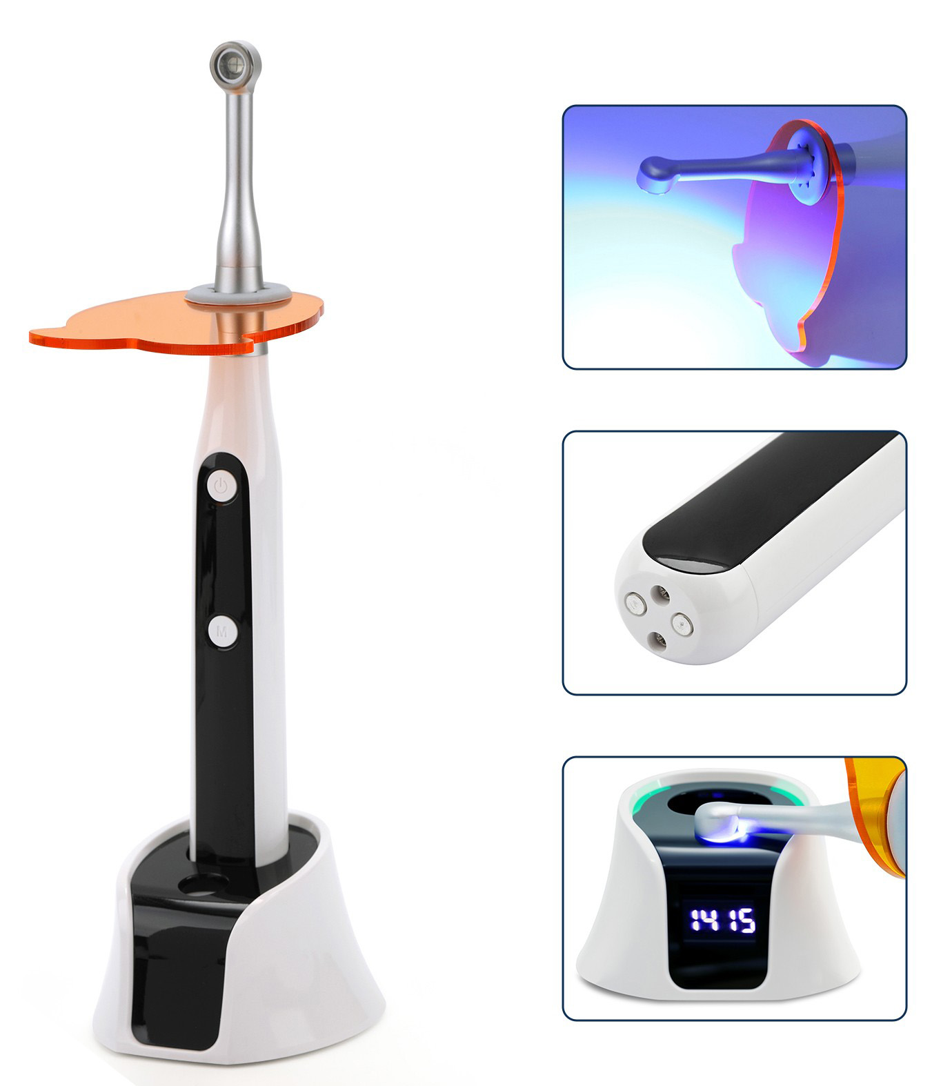 PLH-320 Wireless Dental Curing Light with LED Light Meter 7 Modes